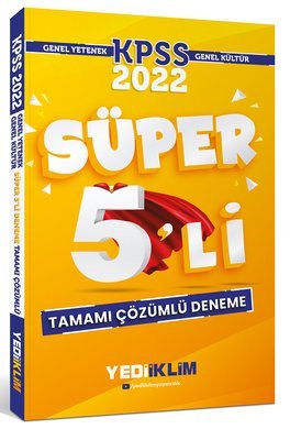 2022 KPSS Genel Yetenek Genel Kültür Tamamı Çözümlü Süper 5'li Deneme