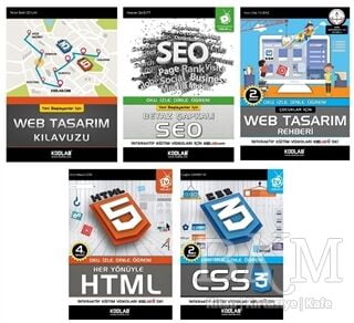 Hızlı ve Kolay Web Tasarım Seti 3 5 Kitap Takım