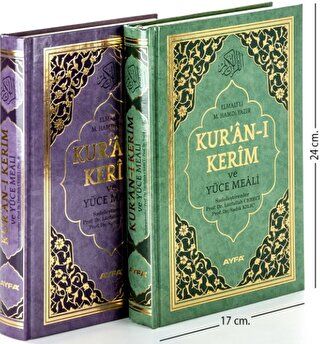 Kur'an-ı Kerim ve Yüce Meali Ayfa172 Orta Boy 2 Renk Mühürlü