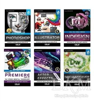 Adobe Grafik Tasarım Uzmanlığı Seti 6 Kitap Takım