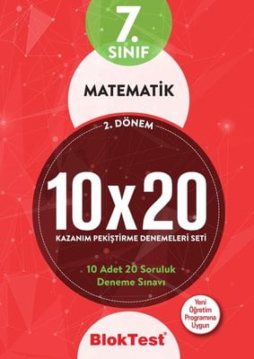 7.Sınıf 2. Dönem Matematik Kazanım Pekiştirme Denemeleri Seti