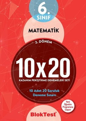 6.Sınıf 2. Dönem Matematik Kazanım Pekiştirme Denemeleri Seti