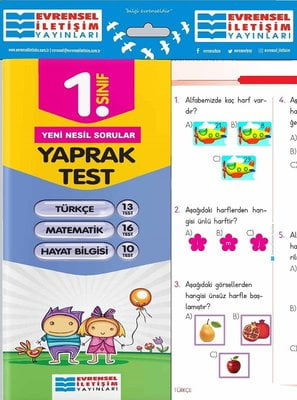 1.Sınıf Yeni Nesil Sorular Yaprak Test-Türkçe Matematik Hayat Bilgisi