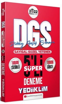 2022 Prestij Serisi DGS Tamamı Çözümlü Süper 5 Deneme