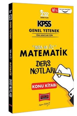 2022 KPSS Lisans Genel Yetenek Matematik Kısa ve Öz Ders Notları