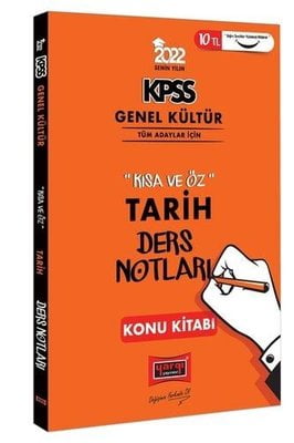 2022 KPSS Genel Kültür Kısa ve Öz Tarih Ders Notları Konu Kitabı