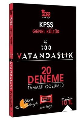 2022 KPSS Genel Kültür 100 Vatandaşlık Tamamı Çözümlü 20 Deneme