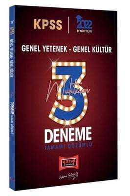 2022 KPSS Genel Yetenek Genel Kültür Tamamı Çözümlü Muhteşem 3 Deneme