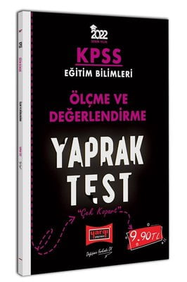 2022 KPSS Eğitim Bilimleri Ölçme ve Değerlendirme Yaprak Test