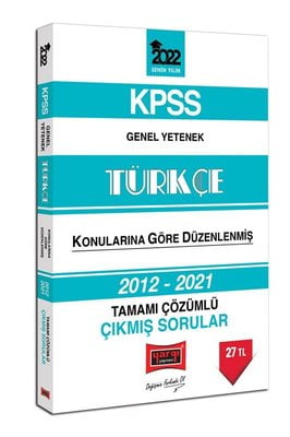 2022 KPSS Genel Yetenek Türkçe Tamamı Çözümlü Çıkmış Sorular