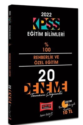 2022 KPSS Eğitim Bilimleri Rehberlik ve Özel Eğitim Tamamı Çözümlü 20 Deneme