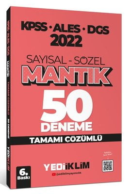 2022 KPSS - ALES - DGS Sayısal Sözel Mantık Tamamı Çözümlü 50 Deneme