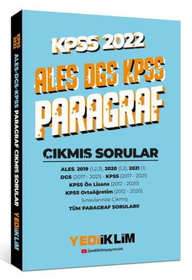 2022 KPSS - ALES - DGS Paragraf Çıkmış Sorular