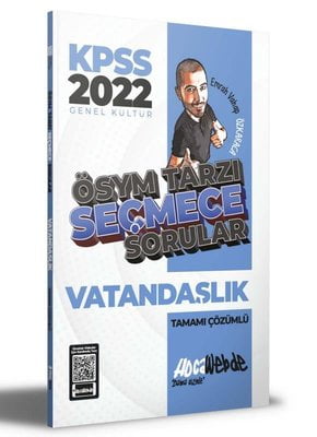 2022 KPSS Vatandaşlık ÖSYM Tarzı Seçmece Sorular Tamamı Çözümlü Soru Bankası