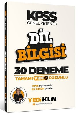 2022 KPSS Dil Bilgisi Tamamı Video Çözümlü 30 Deneme