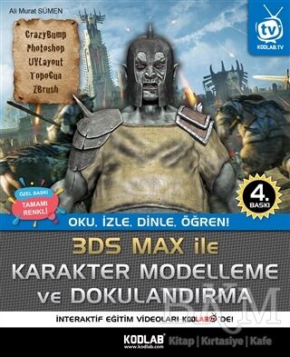 3D Studio Max Karakter Modelleme ve Dokulandırma Renkli Baskı