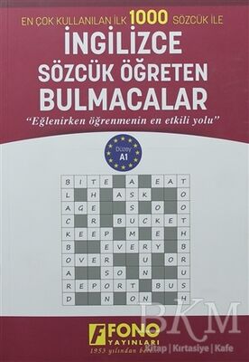 İngilizce Sözcük Öğreten Bulmacalar Düzey A1