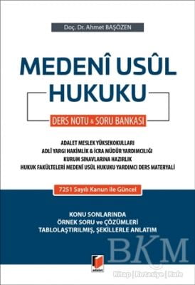 Medeni Usul Hukuku Ders Notu ve Soru Bankası