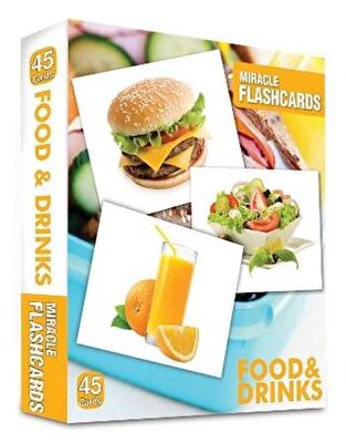 Miracle Flashcards - Food and Drink-Box 45 Cards