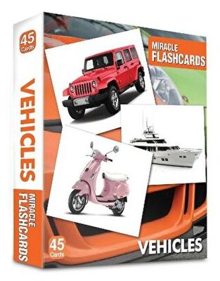 Miracle Flashcards - Vehicles Box 45 Cards