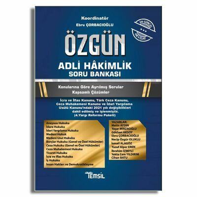 Özgün Adli Hakimlik Soru Bankası