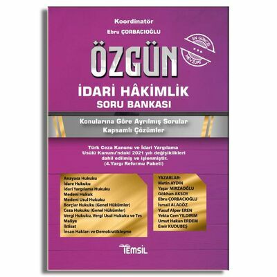 Özgün İdari Hakimlik Soru Bankası 2020