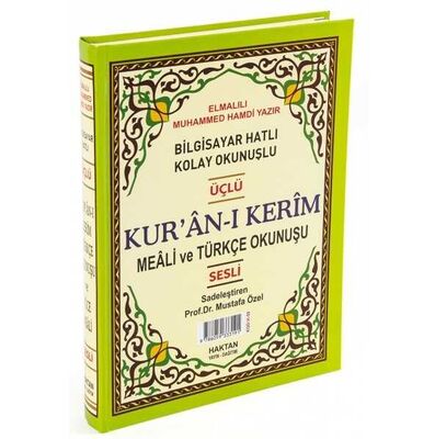 Haktan Yayınları Orta boy 1 Sayfada 3 Özellikli Kur'an-ı Kerim