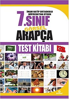 İmam Hatip Ortaokulu Müfredatına Uygun 7.Sınıf Görsel Arapça Test Kitabı