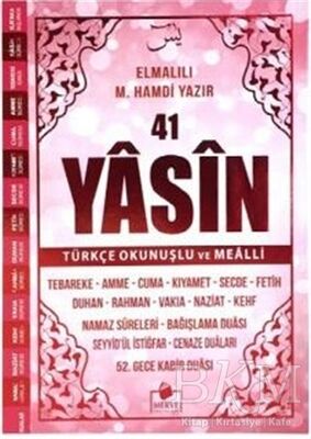 41 Yasin-i Şerif Türkçe Okunuşlu ve Mealli Pembe Kapak