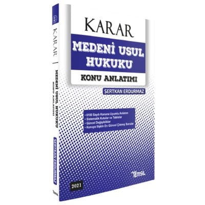 Karar Medeni Usul Hukuku Konu Anlatımı