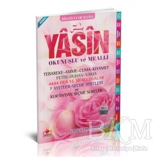 Yasin Okunuşlu ve Mealli Bilgisayar Hatlı Sureler Pembe Orta Boy Yasin-028