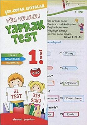 1. Sınıf Tüm Dersler Yaprak Test