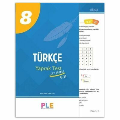 8.Sınıf LGS Türkçe Yaprak Test Birey Yayınları